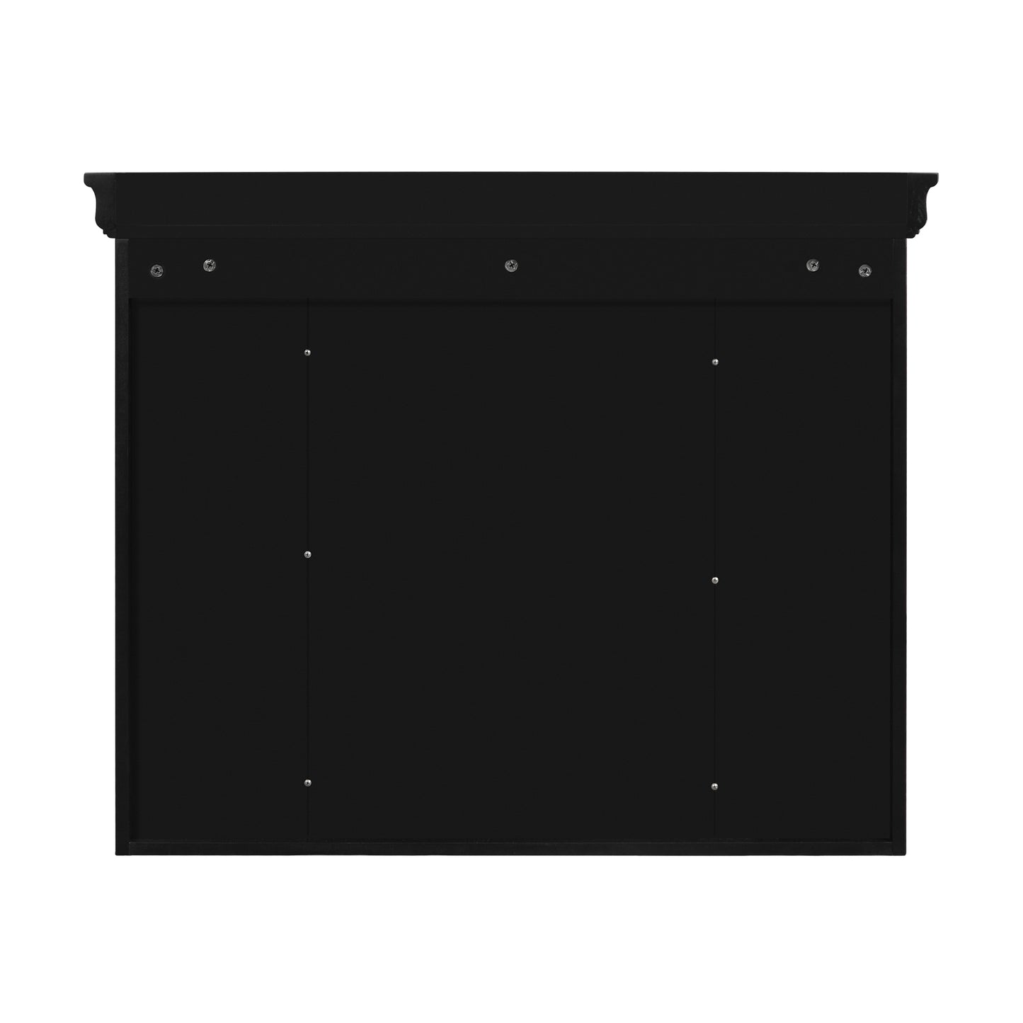 VanityFus 36-in Black Bathroom Vanity Single Sink Medicine Cabinet Combo with Ceramic Top Undermount 1 Door 5 Drawers (Mirror Included)