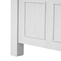 36 " Bathroom Vanity Organizer with Ceramic Sink, Set Bathroom Storage Cabinet,Antique White/Blue