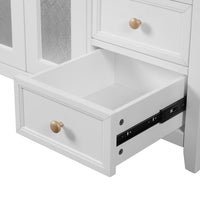 36-inch bathroom vanity with two soft-close doors, adjustable shelves and three drawers