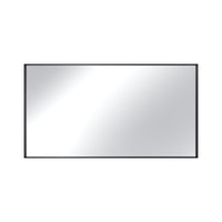 Vanityfus 30-in W 51-in H Rectangle Matte Black Framed Wall-Mounted Bathroom Vanity Mirror in sliver