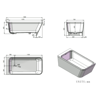 Vanityfus 29-in x 60-in Pure White Solid Surface Freestanding Rectangle Alcove Soaking Bathtub with Drain (Center Drain)