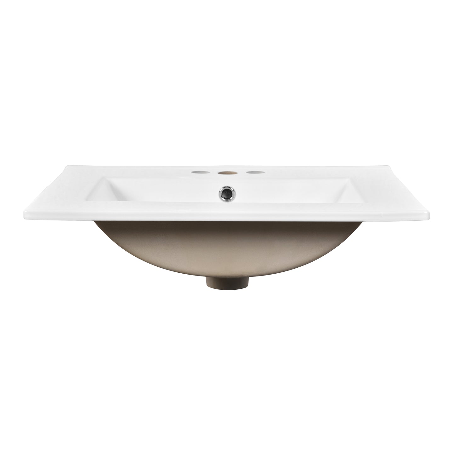 VanityFus 24-in Green Bathroom Vanity Single Sink Combo with Ceramic Top Undermount 2 Soft Close Doors