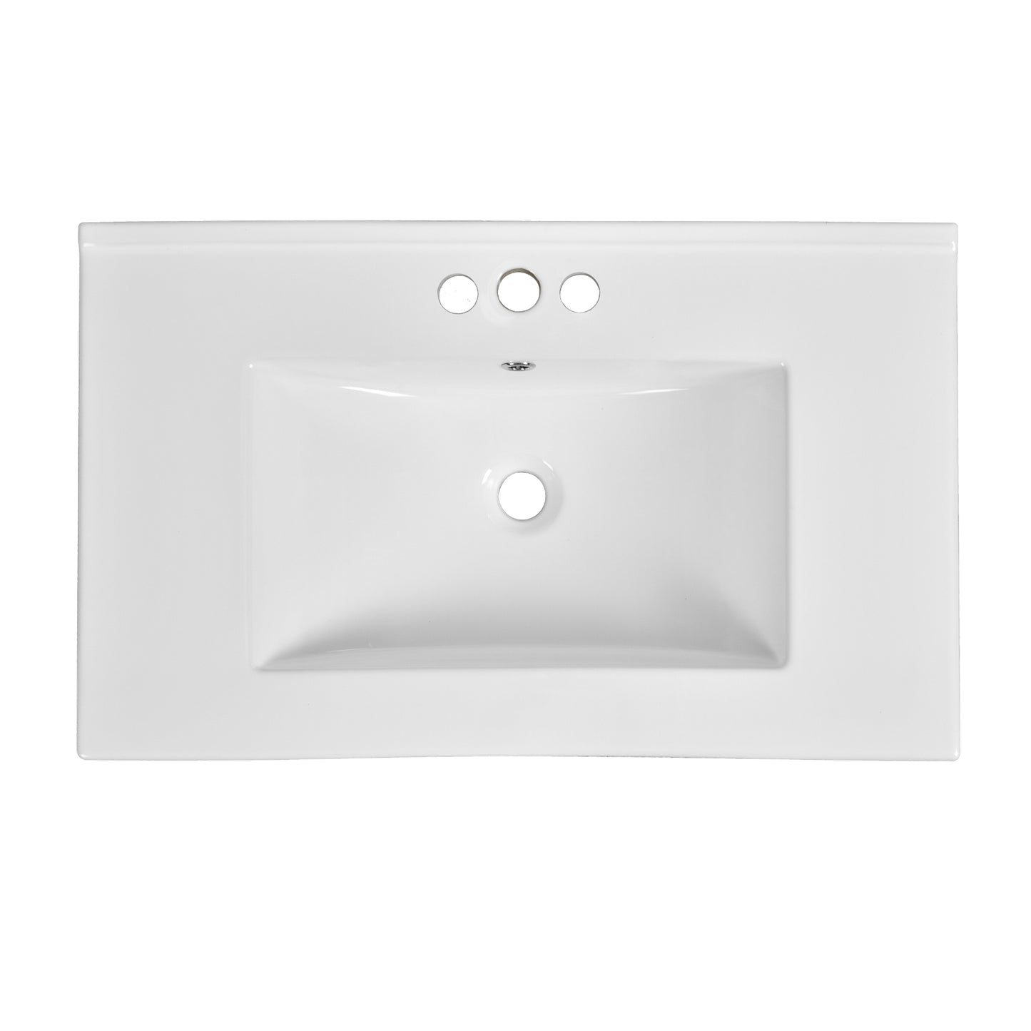 VanityFus 30-in Green Bathroom Vanity Single Sink Combo with Ceramic Top Undermount 2 Soft Close Doors 3 Drawers