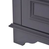 VanityFus 24.2-in Blue Gray Bathroom Vanity Single Sink Combo with Ceramic Top Undermount 2 Soft Close Doors 1 Drawer Adjustable Shelves