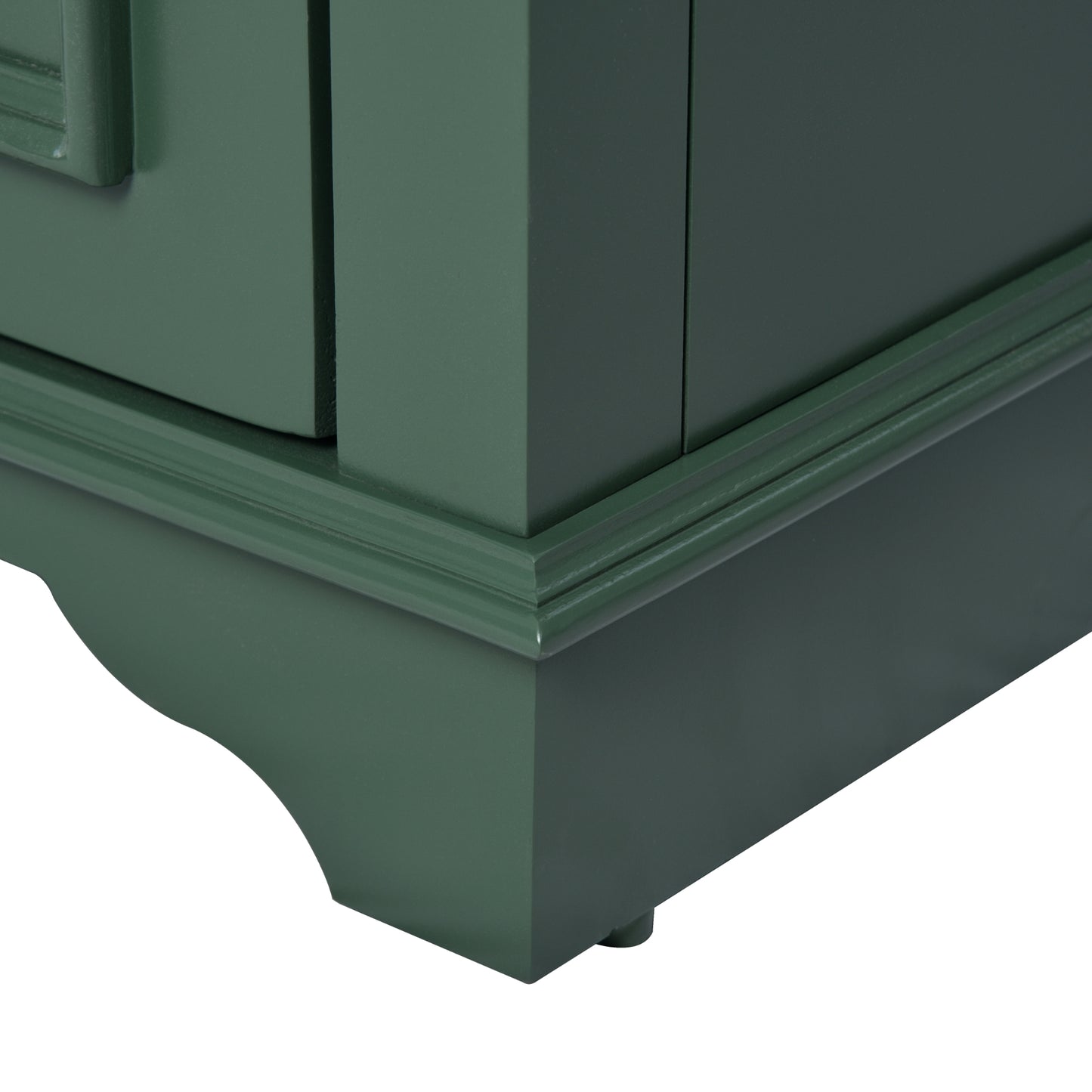 VanityFus 24.2-in Green Bathroom Vanity Single Sink Combo with Ceramic Top Undermount 2 Soft Close Doors 1 Drawer Adjustable Shelves