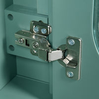 VanityFus 36-in Green Bathroom Vanity Single Sink Combo with Ceramic Top Undermount 2 Soft Close Doors 3 Drawers