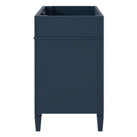VanityFus 29.3-in Blue Bathroom Vanity without Top Base Cabinet Undermount with 2 Soft Close Doors 3 Drawers Adjustable Shelves