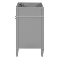 VanityFus 29.3-in Grey Bathroom Vanity without Top Base Cabinet Undermount with 2 Soft Close Doors 3 Drawers Adjustable Shelves