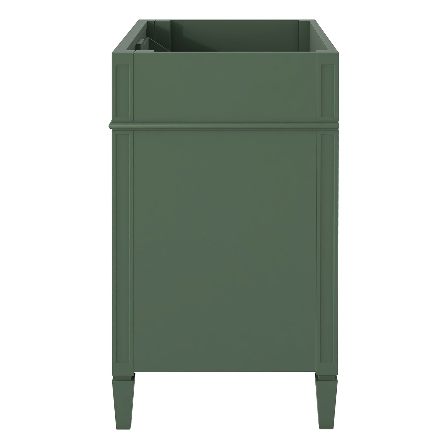 VanityFus 29.3-in Green Bathroom Vanity without Top Base Cabinet Undermount with 2 Soft Close Doors 3 Drawers Adjustable Shelves