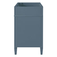 VanityFus 29.3-in Indigo Single Sink Bathroom Vanity Undermount 2 Soft-Closing Doors 3 Drawers Adjustable Shelves