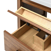VanityFus 24.4-in Natural Wood Bathroom Vanity Single Sink Combo with Ceramic Top Undermount 3 Drawers