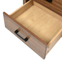 VanityFus 24.4-in Natural Wood Bathroom Vanity Single Sink Combo with Ceramic Top Undermount 3 Drawers