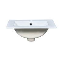 VanityFus 18-in White Bathroom Vanity Single Sink Combo with Ceramic Top Undermount 1 Soft Close Door Adjustable Shelves