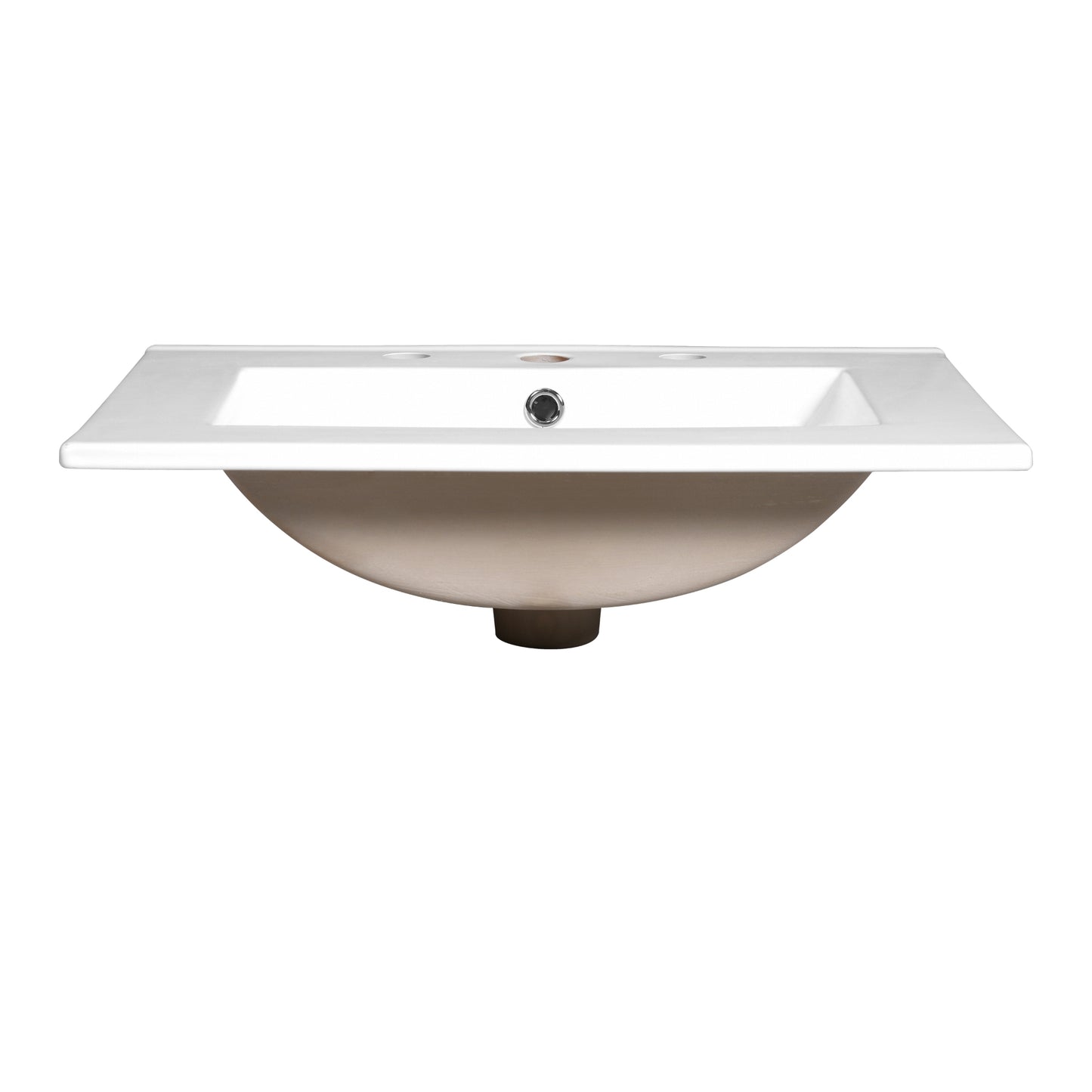 VanityFus 24.01-in Black Bathroom Vanity Single Sink Combo with Ceramic Top Undermount 2 Soft Close Doors 1 Drawer