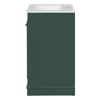 VanityFus 20.1-in Green Bathroom Vanity Undermount Single Sink Combo with 1 Soft Close with Ceramic Top Adjustable Shelves