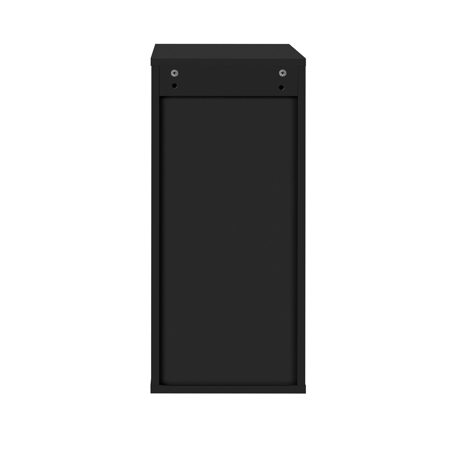 VanityFus Black 12-in W x 26.3-in H x 17.7-in D 3-Drawer Wall-mount Cabinet Banks
