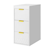 VanityFus White 12-in W x 26.3-in H x 17.7-in D 3-Drawer Wall-mount Cabinet Banks
