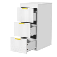 VanityFus White 12-in W x 26.3-in H x 17.7-in D 3-Drawer Wall-mount Cabinet Banks