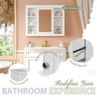 VanityFus 36-in White Bathroom Vanity Undermount Single Sink Combo Resin Top with 2 Soft Close Doors 3 Drawers Adjustable Shelves