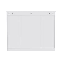 VanityFus 36-in White Bathroom Vanity Undermount Single Sink Combo Resin Top with 2 Soft Close Doors 3 Drawers Adjustable Shelves