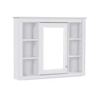 VanityFus 36-in White Bathroom Vanity Undermount Single Sink Combo Resin Top with 2 Soft Close Doors 3 Drawers Adjustable Shelves