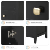 VanityFus 20-in Black Bathroom Vanity Single Sink Combo Ceramic Top 1 door 1 drawer Undermount