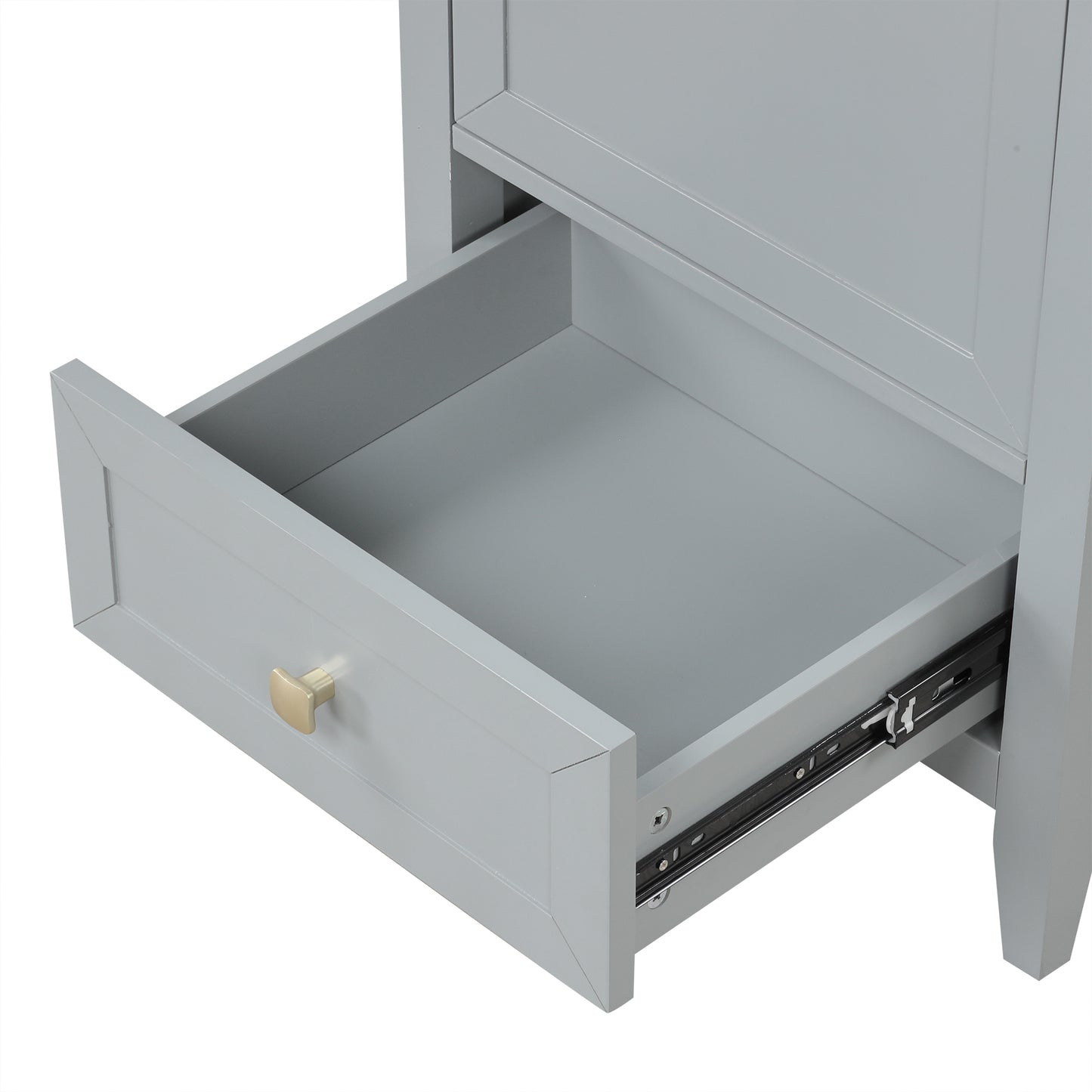 VanityFus 20-in Gray Bathroom Vanity Single Sink Combo Ceramic Top 1 door 1 drawer Undermount