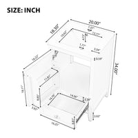 VanityFus 20-in White Bathroom Vanity Single Sink Combo Ceramic Top 1 door 1 drawer Undermount