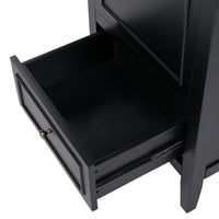 VanityFus 20-in Black Bathroom Vanity Single Sink Combo Ceramic Top 1 Soft Close Door 1 drawer Undermount