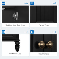 VanityFus 20-in Black Bathroom Vanity Single Sink Combo Ceramic Top 2 doors 1 drawer Undermount
