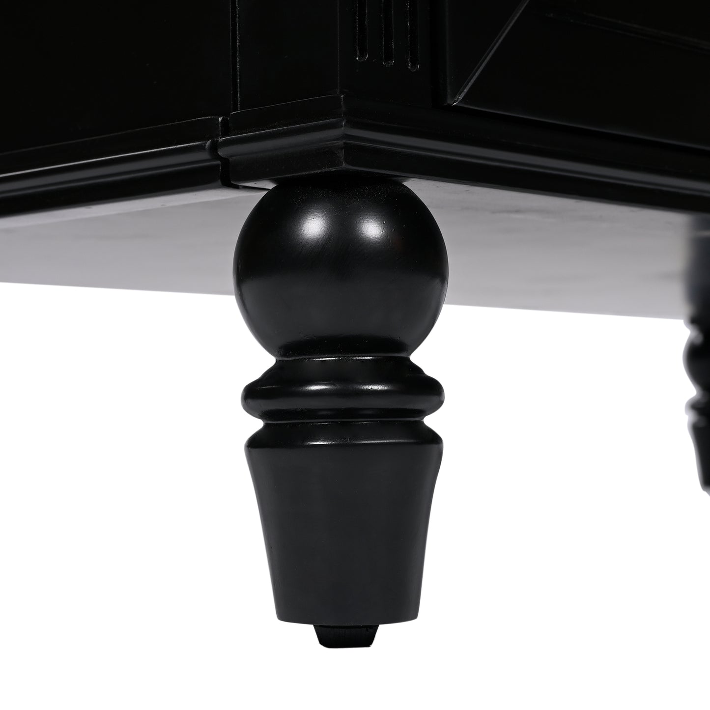 VanityFus 36-in Black Bathroom Vanity Single Sink Combo Ceramic Top 2 doors 2 drawers Undermount