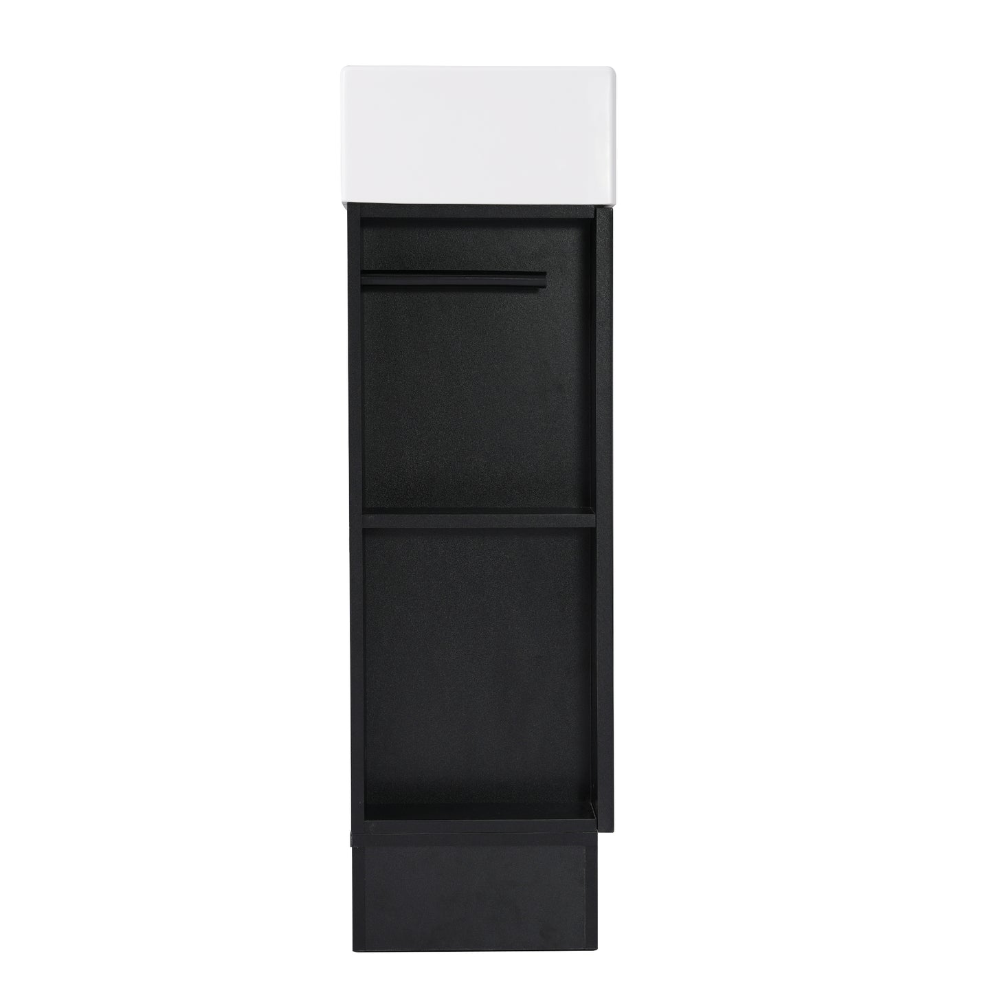 VanityFus 18.6-in Black Bathroom Vanity Single Sink Combo Undermount with Ceramic Top 1 door