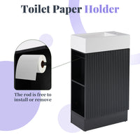 VanityFus 18.6-in Black Bathroom Vanity Single Sink Combo Undermount with Ceramic Top 1 door