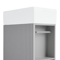 VanityFus 18.6-in Gray Bathroom Vanity Single Sink Combo Undermount with Ceramic Top 1 door