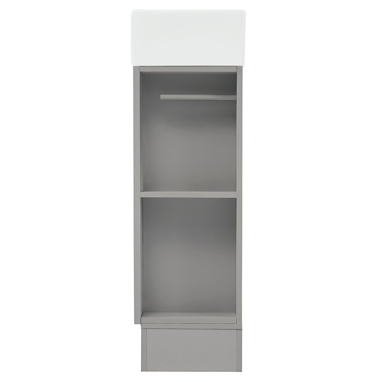 VanityFus 18.6-in Gray Bathroom Vanity Single Sink Combo Undermount with Ceramic Top 1 door