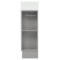 VanityFus 18.6-in Gray Bathroom Vanity Single Sink Combo Undermount with Ceramic Top 1 door