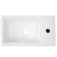 VanityFus 18.6-in White Bathroom Vanity Single Sink Combo Undermount with Ceramic Top 1 door