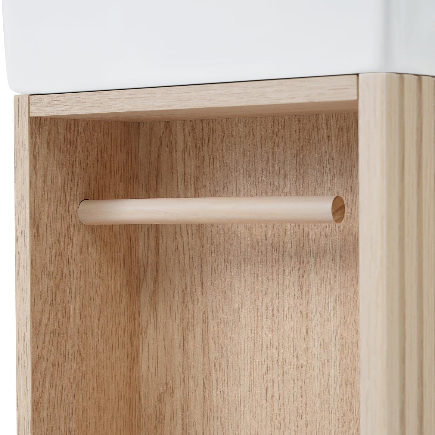 VanityFus 18.6-in Wood Bathroom Vanity Single Sink Combo Undermount with Ceramic Top 1 door