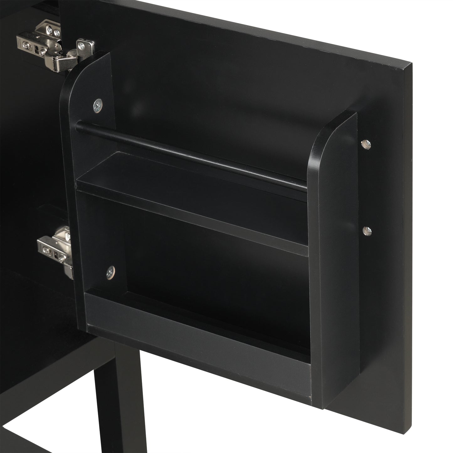 VanityFus 20-in Black Bathroom Vanity Single Sink Combo Ceramic Top 1 Soft Close Door Undermount