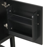 VanityFus 20-in Black Bathroom Vanity Single Sink Combo Ceramic Top 1 Soft Close Door Undermount