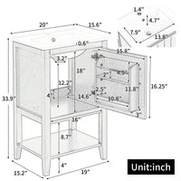 VanityFus 20-in White Bathroom Vanity Single Sink Combo Ceramic Top 1 Soft Close Door Undermount