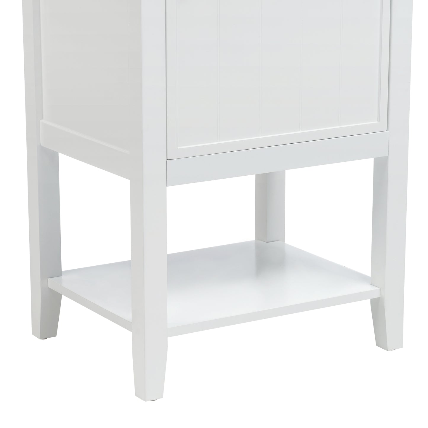 VanityFus 20-in White Bathroom Vanity Single Sink Combo Ceramic Top 1 Soft Close Door Undermount