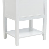 VanityFus 20-in White Bathroom Vanity Single Sink Combo Ceramic Top 1 Soft Close Door Undermount