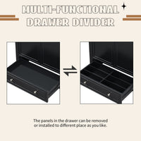 VanityFus 28.6-in Black Bathroom Vanity Single Sink Combo Undermount with Ceramic Top 2 doors 1 drawer