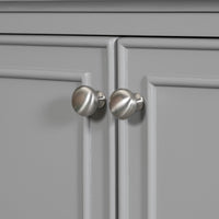 VanityFus 28.6-in Gray Bathroom Vanity Single Sink Combo Undermount with Ceramic Top 2 doors 1 drawer