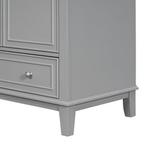 VanityFus 28.6-in Gray Bathroom Vanity Single Sink Combo Undermount with Ceramic Top 2 doors 1 drawer
