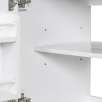 VanityFus 28.6-in White Bathroom Vanity Single Sink Combo Undermount with Ceramic Top 2 doors 1 drawer