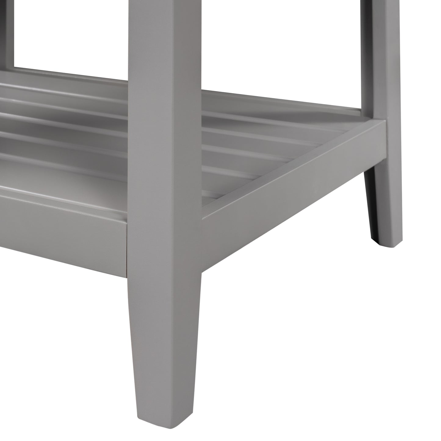 VanityFus 24-in gray Bathroom Vanity Single Sink Combo Ceramic Top 1 door Undermount