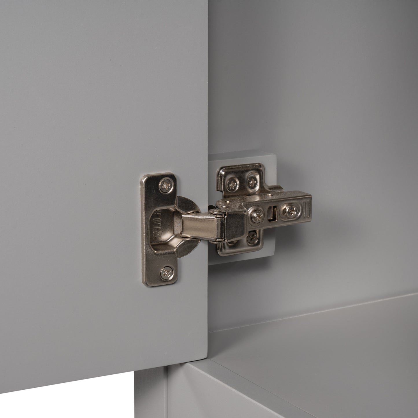 VanityFus 24-in gray Bathroom Vanity Single Sink Combo Ceramic Top 1 door Undermount