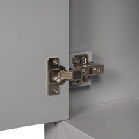 VanityFus 24-in gray Bathroom Vanity Single Sink Combo Ceramic Top 1 door Undermount